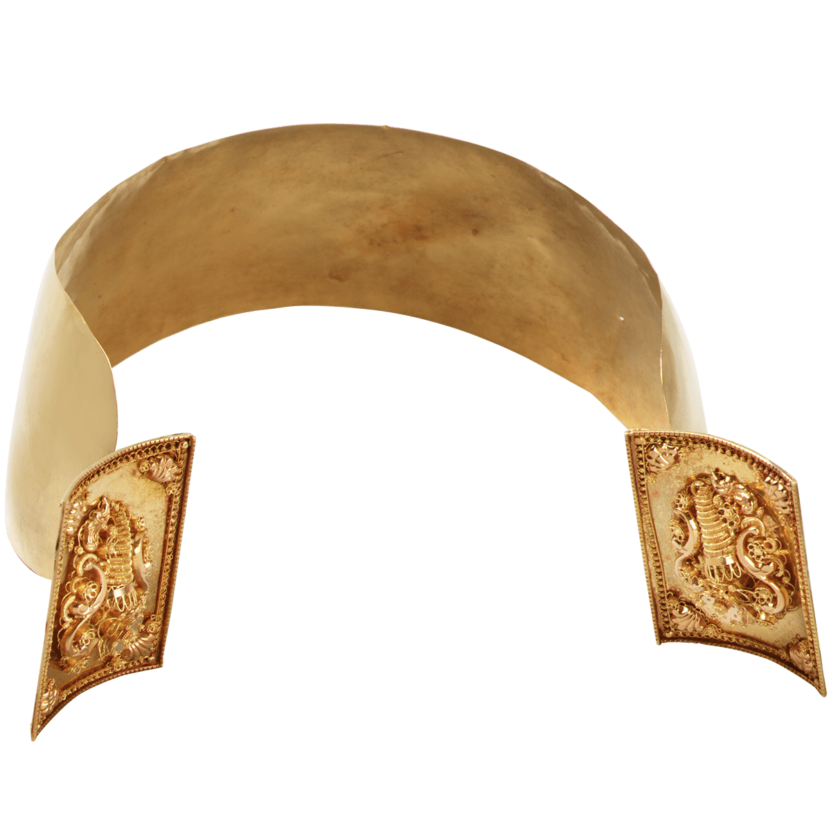 Oorijzer gemaakt van goud