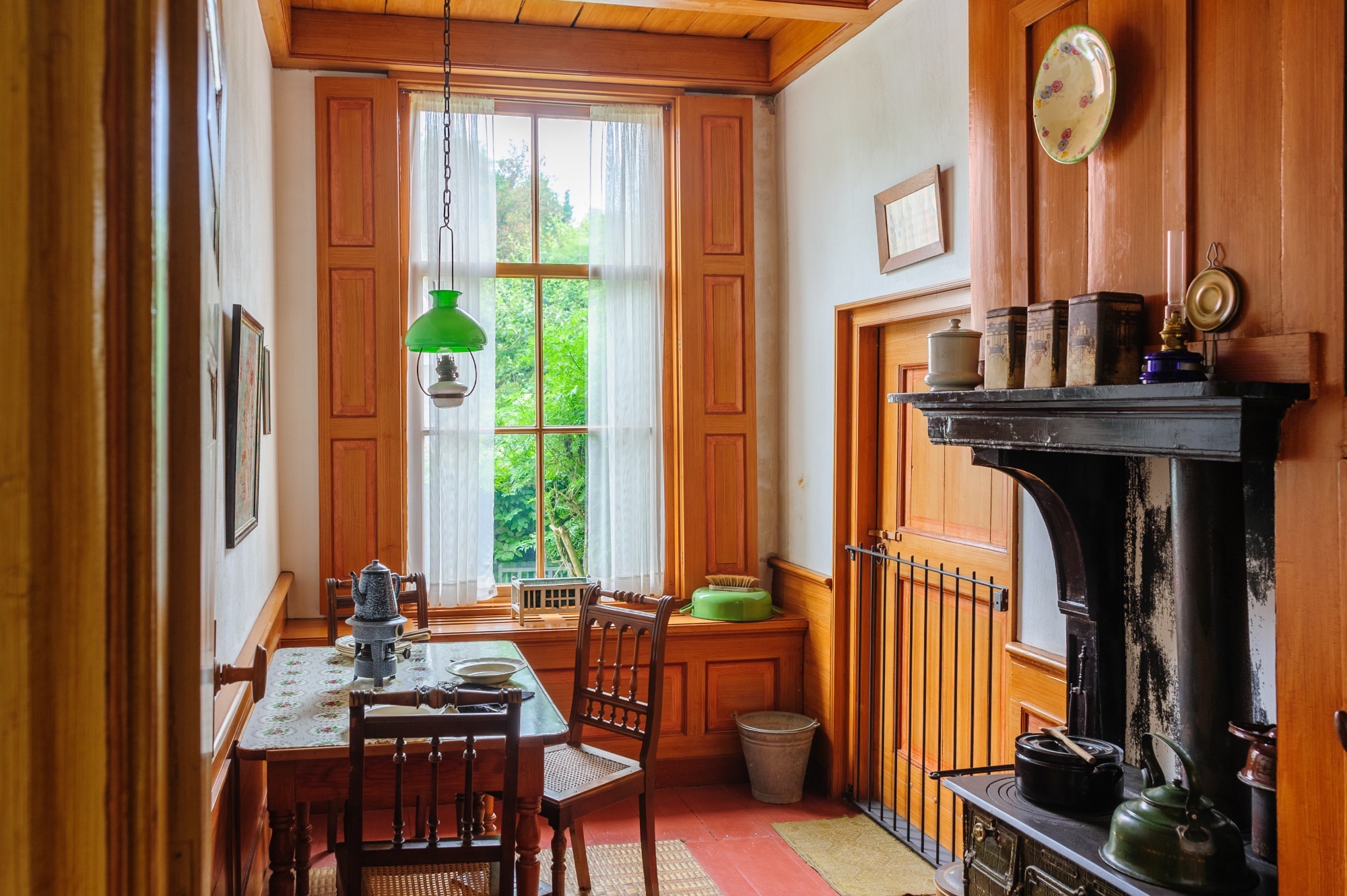 De keuken van de leenboerderij