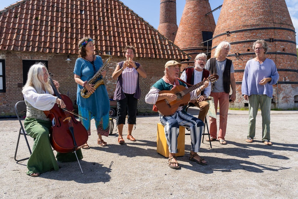 Foto van zeemansoptreden